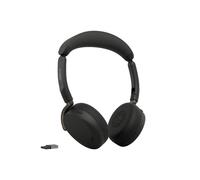 Jabra Evolve3 65 Flex - Cuffie wireless ultraleggere con doppia porta USB-A e cancellazione attiva del rumore (ANC) | Certificate per piattaforme UC | Senza base di ricarica