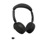 Jabra Evolve3 65 Flex - Cuffie wireless ultraleggere con doppia porta USB-C e cancellazione attiva del rumore (ANC) | Certificate per le piattaforme UC | Non includono la base di ricarica