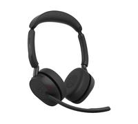 Jabra Evolve3 65 - Cuffie wireless con doppio connettore USB-A e cancellazione attiva del rumore (ANC) | Certificate per Microsoft Teams | Inclusa base di ricarica
