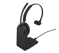 Jabra Evolve3 65 UC Mono USB-C con Base Auricolare Bluetooth mono UC con ANC adattivo, ClearVoice e base di ricarica, progettato per garantire