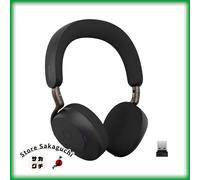 Jabra Evolve3 75 MS Link390a Cuffie Wireless AI ClearVoice & Adaptive ANC Nero