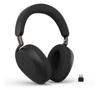 Jabra Evolve3 85 Cuffie Over-Ear Wireless Bluetooth con Microfono per Lavoro, USB-C, AI Chiamate, Cancellazione Rumore Attiva Adattiva, 25h Batteria, Microsoft Teams Certificato, Nero