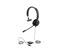 Auricolari Jabra Evolve 20 Mono USB cablati con cancellazione passiva del rumore Nero