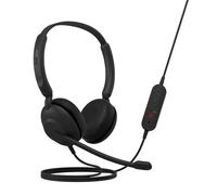 Jabra Evolve 10, Cuffie da ufficio, microfono a cancellazione di rumore, design leggero e compatto, braccio a braccio ruotabile di 270 gradi, connettività cablata USB-A, Nero