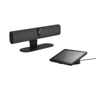 PanaCast 40 Video Bar System (VBS) - Elenco video Android e controller touch per piccole sale riunioni, campo visivo a 180°, microfono, altoparlante, compatibile con app riunioni, nero, spina EU