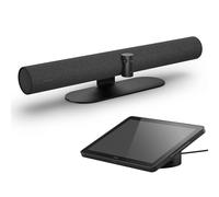 Jabra PanaCast 50 - Sistema di videoconferenza con tablet touchscreen per stanze medie, funziona con tutte le piattaforme, fotocamera panoramica 4K a 180°, funzioni video intelligenti, 8500-237