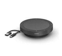 Jabra Speak2 40 Vivavoce Portatile USB-A USB-C 4 Microfoni, Grigio | Audio Full Duplex, Microfoni con Cancellazione del Rumore, Custodia da Viaggio, Compatibile con le App per le Riunioni