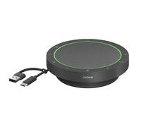 Jabra Speak2 55 Vivavoce Bluetooth, USB-C e USB-A, Teams, Grigio | Audio Full Duplex, Microfoni con Cancellazione del Rumore, Custodia da Viaggio Portatile, Batteria per 12 Ore