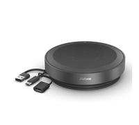 Jabra Speak2 75 SE (seconda edizione) - Vivavoce Bluetooth wireless, 4 microfoni con cancellazione del rumore, altoparlanti da 65 mm, nuova funzione di collegamento, adattatore USB-A e USB-C,