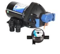 Jabsco Par-Max Pompa Acqua 3.5GPM 25PSI 12V Doccia Drain-General Scopo Straine