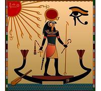 JACBON Foto su Tela Egitto Ra Dio del Sole Poster E Stampe Credenza Antica Immagini di Arte della Parete per Soggiorno Decorazione Murale 40x40 cm Senza Cornice