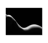 JACBON Poster e stampe su tela Wonman in bianco e nero, immagine artistica da parete per la decorazione del soggiorno, 60x80 cm (24x31 pollici) senza cornice