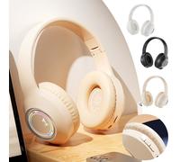 Jacenvly2024Nuove cuffie Bluetooth, auricolare wireless pieghevole con subwoofer, Live5.3, con e senza fili, nere