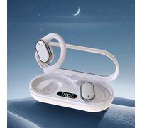 Jacenvly2024Nuovi auricolari, Bluetooth 5.3, gancio per l'orecchio, alta qualità del suono, comodi per il fitness, batteria a lunga durata, display