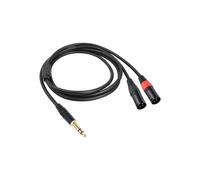 Jack 6,35 mm 1/4 TRS Stereo A Doppio XLR Maschio Cavo Audio Prolunga Cavo Audio Splitter A Y 100 cm