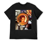 Jack and Rose Titanic - Maglietta lunga unisex con orlo esteso in cotone, a maniche corte, alla moda, Nero , S