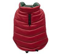 JACK AND VANILLA, Cappotto Elegante per Cani Resistente all'Acqua con Strisce Riflettenti per la Sicurezza Ideale per Le Grandi Razze XXL Colore Rosso Modello 5Th Avenue Dogwalk