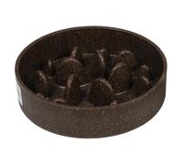 JACK AND VANILLA, Ciotola Alimentare antiinghiottimento per Animali in plastica Resistente, Facile da Pulire, Design Moderno, Ideale per Piccole e Medie Razze, 14 x 4 cm, Marrone, Modello Bon Appetit