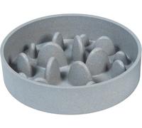 JACK AND VANILLA, Ciotola per Cibo Anti-fagocimento per Animali, in plastica Resistente, Design Moderno, Antiscivolo, Ideale per Razze Piccole e Medie, 14x4 cm, Blu, Modello Bon Appetit