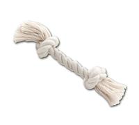 JACK AND VANILLA, Corda in Iuta Naturale per Cani, 2 Nodi robusti, Ideale per Il Gioco interattivo ed educativo, 24 cm, Colore Naturale, Modello Revive Toys
