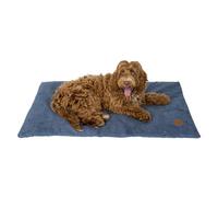 JACK AND VANILLA, Cuscino Gabbia per Cani, Modello Riga, Colore Blu, Taglia L, 88 x 55 cm