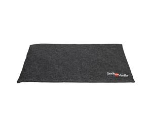 JACK AND VANILLA - Cuscino per Gabbia per Cani Impermeabile - Tappeto a Pelo Cesto e Letto Impermeabile, Antiscivolo, Tutto Comfort per Cani Piccoli a Grandi - Colore Nero, XL, 104 x 68 cm