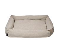 JACK AND VANILLA, Divano Moderno ed Elegante, Comodo con Cuscini Imbottiti, Facile da Mantenere, Ideale per Piccoli spazi, Dimensioni 90 x 65 x 20 cm, Colore Beige, Modello Luxor
