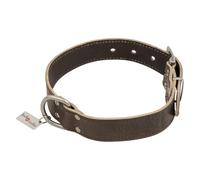 JACK AND VANILLA, Elegante Collana Vintage per Cane o Gatto, Design Unico e Raffinato, Confortevole e Durevole, Lunghezza 55 cm, Colore Marrone, Larghezza 40 mm, Modello Vintage
