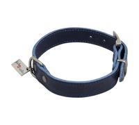 JACK AND VANILLA, Elegante Collana Vintage per Cane o Gatto, Design Unico e Raffinato, Confortevole e Durevole, Lunghezza 55 cm, Colore Blu, Larghezza 40 mm, Modello Vintage