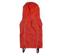 JACK AND VANILLA, Giacca Impermeabile con Cappuccio Regolabile, Design ergonomico e comode Tasche, Ideale per attività all'Aria Aperta, Taglia L, Colore Rosso, Modello Fisherman