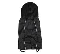 JACK AND VANILLA, Giacca Impermeabile con Cappuccio Regolabile, Leggera e Confortevole, Ideale per attività all'Aria Aperta, Varie Tasche, Taglia L, Colore Nero, Modello Fisherman