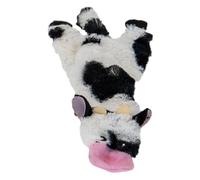 JACK AND VANILLA, Giocattolo di Peluche di Mucca per Cani 20 cm, Design Realistico, sonoro e Lavabile, Ideale per Giochi interattivi, Colore Brillante, Modello flatties