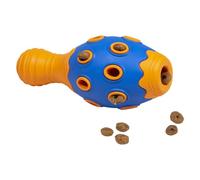 JACK AND VANILLA, Giocattolo in Gomma Durevole per Cani, Design colorato Blu e Arancione, Funzione di distribuzione dei dolcetti, Misura 15,3 cm, Ideale per Animali Piccoli e Medi