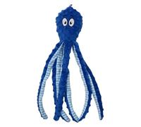 JACK AND VANILLA, Giocattolo interattivo per cani a forma di polpo, morbido e durevole, ideale per grandi dimensioni, 45 cm, colore blu scuro, perfetto per giocare e coccolare, modello Bubble Plush