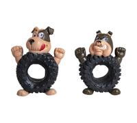 JACK AND VANILLA, Giocattolo Pneumatico per Cani in Vinile Resistente, 13 cm, Design Divertente e stimolante, Facile da Pulire, Ideale per Giochi interattivi, Colore Assortito, Modello Vinyl Toys