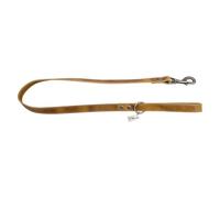 JACK AND VANILLA, Guinzaglio in Vera Pelle Cognac per Cani, Design Elegante e Durevole, Lunghezza 100 cm, Larghezza 16 mm, Perfetto per Passeggiate Confortevoli ed Eleganti, Modello Vintage