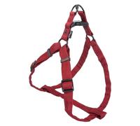 JACK AND VANILLA, Imbracatura ergonomica in Nylon Rosso per Cani Regolabile da 53 a 82 cm, con Strisce Riflettenti per Sicurezza, Taglia L, Colore Rosso, Modello Comfort