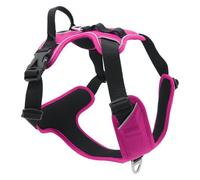 JACK AND VANILLA, Imbracatura ergonomica per Cani, Comfort ottimale, Sicurezza Rinforzata, vestibilità Personalizzata, Design Moderno Fucsia, Ideale per Passeggiate e Avventure, Taglia L, Modello