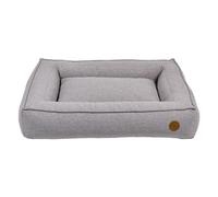 JACK AND VANILLA - Letto Box Ortopedico per Cani JV Hampton - Comodo Cestino con Bordi per Cani con fragili articolazioni - Grigio Chiaro, XL, 120 x 80 cm