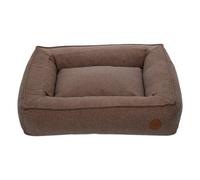 JACK AND VANILLA, Letto per Animali Comfort ergonomico, Design Elegante, Facile da Pulire, Base Antiscivolo, Dimensioni 80 x 65 x 19 cm, Colore Marrone, per Tutte Le Razze