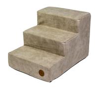 JACK AND VANILLA, Scala per Animali in Legno Massiccio e MDF, Design ergonomico, Facile da Pulire, Ideale per Cani e Gatti, Dimensioni 45 x 60 x 40 cm, Colore Sand, Modello Classy