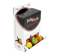 JACK AND VANILLA, Sonaglio Palla per Gatti con Stelle Colorate Giocattolo stimolante in Materiali Non tossici, Design Attraente, Taglia 4 cm, Colore Assortito, Modello Cat Toys