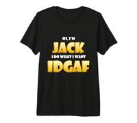 Jack Costume IDGAF Funny Meme Halloween Costume for Jacks Maglietta Premium