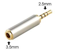 Jack da 3,5 mm a 2,5 mm Adattatore audio da 2,5 mm maschio a 3,5 mm femmina connettore compatibile con cavo for altoparlante ausiliario jack for cuffie da 3,5 (Color : RC-020-B)