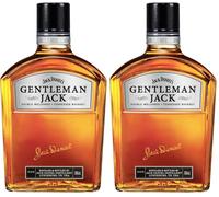 Jack Daniel’s Gentleman Jack 70cl - Whiskey con doppio filtraggio, gusto bilanciato di quercia. 40% vol. (Confezione da 2)