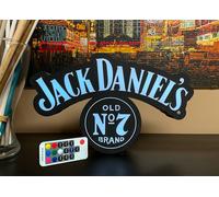 Jack Daniel’s Insegna Lampada LED USB luminosa effetti cambio colore telecomando