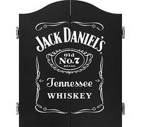 Jack Daniel's Armadietto per bersaglio in legno nero con licenza ufficiale | JD Logo CAB014