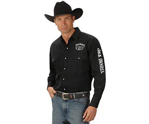 Jack Daniels Men's Daniel's Logo Rodeo Cowboy Shirt