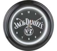 Jack Daniel's Old No. Orologio da parete con luce LED analogico Whisky Bar 12,5 pollici in plastica nera