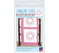 Jack Dempsey Needle Art Quilt Blocks 18X18 W Interlock, Bianco, taglia unica